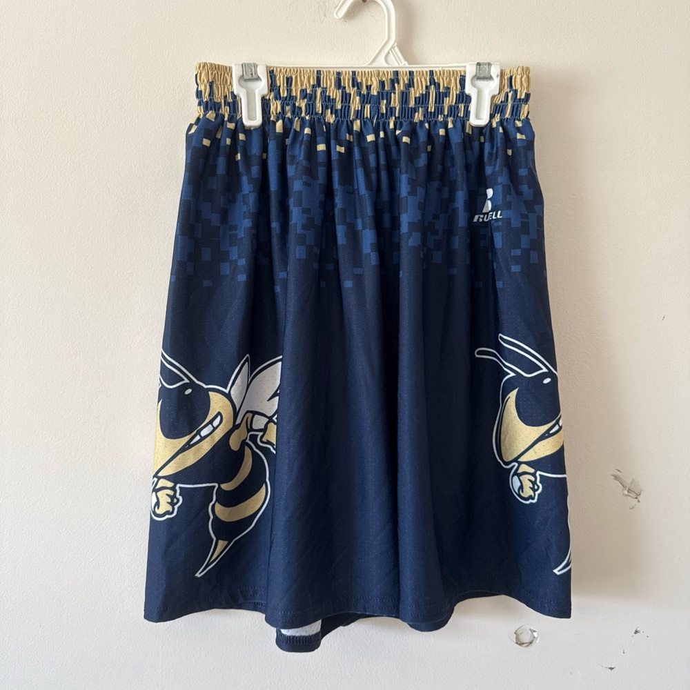Russell Athletic Navy Blue Graphic Men's Shorts